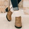 Bcshiye Winter Boots for Women Comfort Slip On Mid Chunky Heel Suede Snow Ankle Boots Warm Fur Lined Outdoor Calf Boots view 3