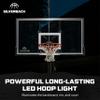 Silverback LED Basketball Hoop Light Illuminates Backboard, Rim, and Court and Fits Square Silverback and Goaliath In-Ground Hoops view 2