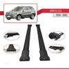 apline Compatible with BMW X5 (E53) 2000-2006 Fly Model Car Roof Rack Cross Bar Black Aluminium 2 Bars view 3