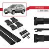 apline Compatible with BMW X5 (E53) 2000-2006 Fly Model Car Roof Rack Cross Bar Black Aluminium 2 Bars view 4