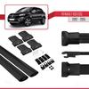 Compatible with Renault Koleos (HY) Post-Facelift 2012-2015 Fly Model Car Roof Rack Cross Bar Black Aluminium 2 Bars view 4