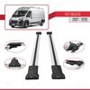 Compatible with Fiat Ducato 3 2007-2026 Fly Model Car Roof Rack Cross Bar Grey Aluminium 2 Bars view 3