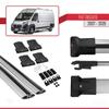 Compatible with Fiat Ducato 3 2007-2026 Fly Model Car Roof Rack Cross Bar Grey Aluminium 2 Bars view 4