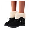 Bcshiye Women's Snow Boot Suede Warm Fur Lined Anti-Slip Boot Chunky Low Heel Round Toe Winter Snow Ankle Booties view 1