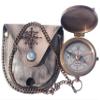 Brass Engrved Compass for Men, Pocket Compass with Leather Case, Antique Handmade Religious Gift Idea for Graduation, Communion, Baptism (to My Son, Love Dad) view 4