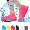 VBoo Waterproof Shoe Covers, Non-Slip Water Resistant Overshoes Silicone Rubber Rain Shoe Cover Outdoor cycling Protectors apply to Men, Women, Kids (Small, Pink) view 1