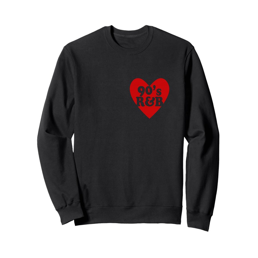 90's R&B Love Heart RnB Music Sweatshirt