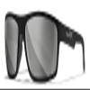 Wiley X Peak Sunglasses, Safety Glasses for Men and Women, UV Eye Protection for Shooting, Fishing, Biking, and Extreme Sports, Matte Black Frames, Silver Flash Tinted Lenses view 1