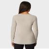 32 Degrees Heat Womens Heavyweight Baselayer Crew Neck Long Sleeve Fleece Top, Cobblestone, Medium view 4