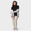 32 Degrees Heat Womens Heavyweight Baselayer Mock Neck Long Sleeve Fleece Top, Black, Large view 2