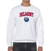 UGP Campus Apparel AW03 - Belmont University Bruins Arch Logo Crewneck Sweatshirt - 2X-Large - White view 4
