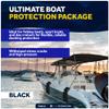 Five Oceans Contour Flat Boat Fender, Boat Fenders, Boat Bumpers for Docking, 2-Pack - 24-Inch, Black, with 3/8-Inch x 5-Foot Fender Line and Convenient Storage Bag, Waterproof PVC Fabric - FO4615 view 3