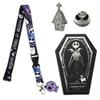Jack Skellington Zero Doghouse Master of Fright Lanyard Lapel Pin Box Set OSFA view 1
