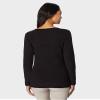 32 Degrees Heat Womens Heavyweight Baselayer Crew Neck Long Sleeve Fleece Top, Black, Small view 4