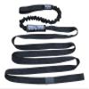 Boat Lines & Dock Ties Sand Anchor Tie Off Strap with Bungee - Made in USA (Black, 10 Feet) view 1