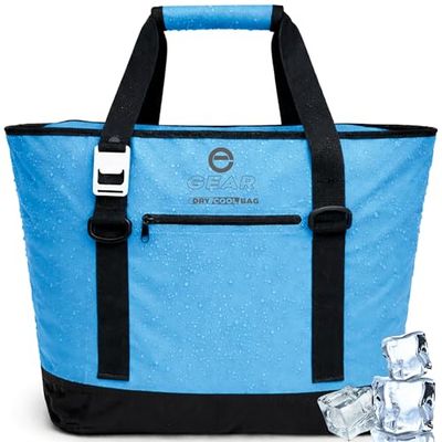 Enthusiast Gear 20L Blue Tarpaulin Insulated Cooler Bag