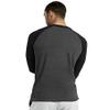 TOP PRO Men's 3/4 Sleeve Casual Raglan Jersey Baseball Tee Shirt (2XL, Black/Charcoal) view 3