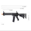 Lancer Tactical Gen 2 SPR Interceptor M4 GEN 2 Polymer with Red Dot & PEQ Box- High Speed Mid Mag (Speed Loader Included) view 4