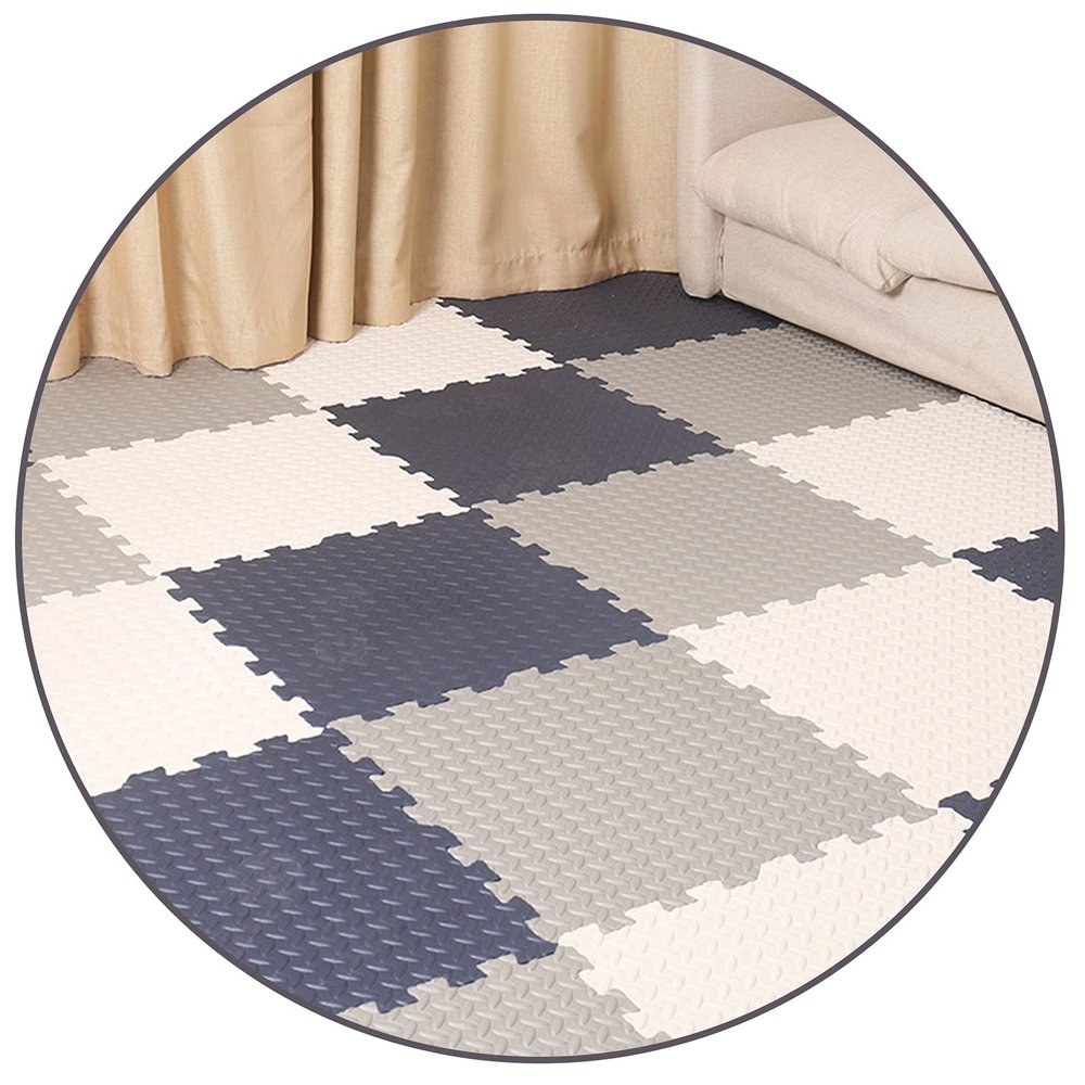 AYLYHD Foam Floor Mat Tiles Splicing Interlocking Carpet Tiles Dormitory Floor Mats Bedroom Crawling Mat Soft and Comfortable Thicken 2.5cm Puzzle Climbing Mat 30x30cm/60x60cm