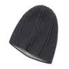 DAISHA Warm Unisex Cashmere Knit Earflap Skull Cap,Fashion Double Layer, Christmas and Birthday Gift. Black view 1