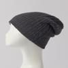 DAISHA Warm Unisex Cashmere Knit Earflap Skull Cap,Fashion Double Layer, Christmas and Birthday Gift. Black view 3