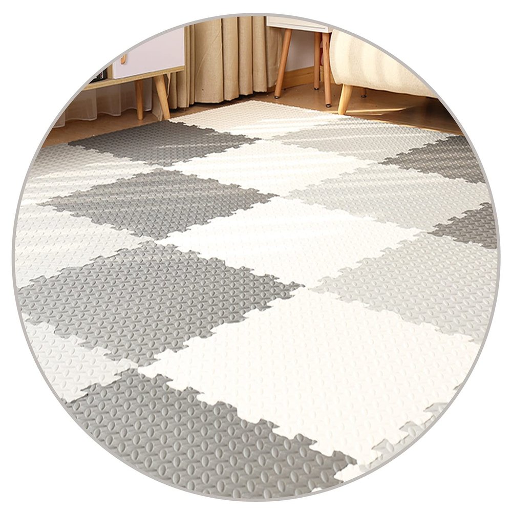AYLYHD Foam Floor Mat Tiles Splicing Interlocking Carpet Tiles Dormitory Floor Mats Bedroom Crawling Mat Soft and Comfortable Thicken 2.5cm Puzzle Climbing Mat 30x30cm/60x60cm