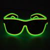 Neon LED Glasses, Flashing Shutter Neon Glowing Glasses Neon EL Wire Shutter Glasses with 4 Modes for Nightclubs, DJ, Concert, Halloween (Green Yellow) view 1