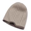 Warm Unisex Cashmere Knit Earflap Skull Cap,Fashion Double Layer, Christmas and Birthday Gift. Brown view 4