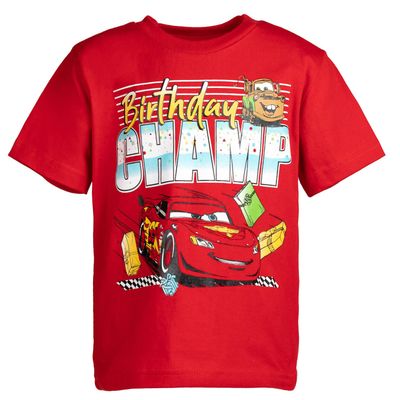 Disney Cars 2 Little Boys' McQueen Mater Red 7-8