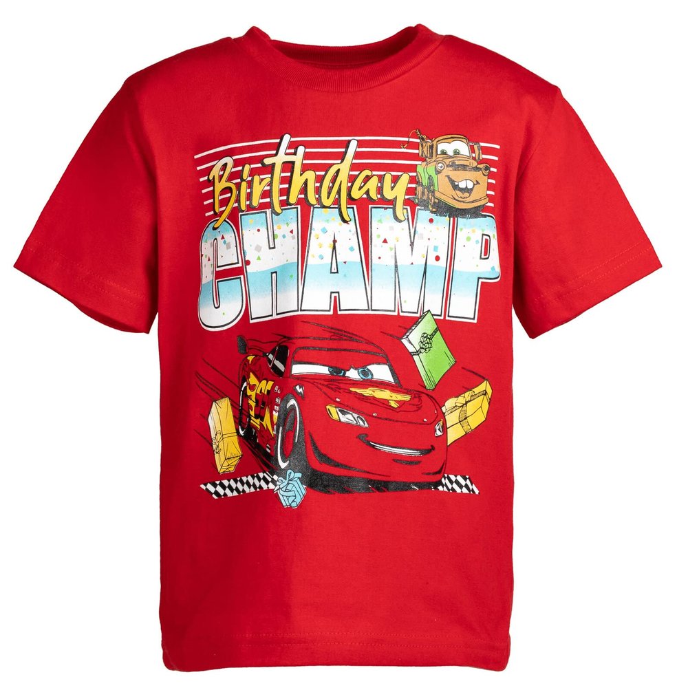 Disney Cars 2 Little Boys' McQueen Mater Red 7-8
