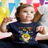 Baby Shark Doo Doo Shirt - Cute Party Tee for 1st or 2nd Birthday, Fun T-Shirt for Infant, Toddler Boys and Girls 6M Navy view 3