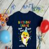 Baby Shark Doo Doo Shirt - Cute Party Tee for 1st or 2nd Birthday, Fun T-Shirt for Infant, Toddler Boys and Girls 6M Navy view 4