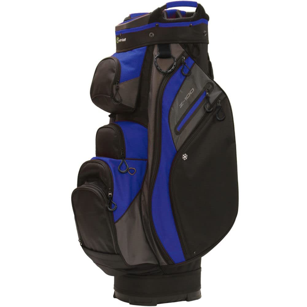 1 With Golf Z-100 Cart Bag Black/Charcoal/Royal Blue