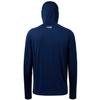 BASSDASH UPF 50+ Mens Long Sleeve Fishing Shirt with Mask UV Neck Gaiter Hoodie Dark Blue view 2