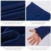 BASSDASH UPF 50+ Mens Long Sleeve Fishing Shirt with Mask UV Neck Gaiter Hoodie Dark Blue view 4