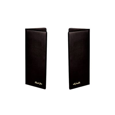 Check Presentation Cover, Black Color, Faux Leather, Polyvinyl Chloride (2 PC)