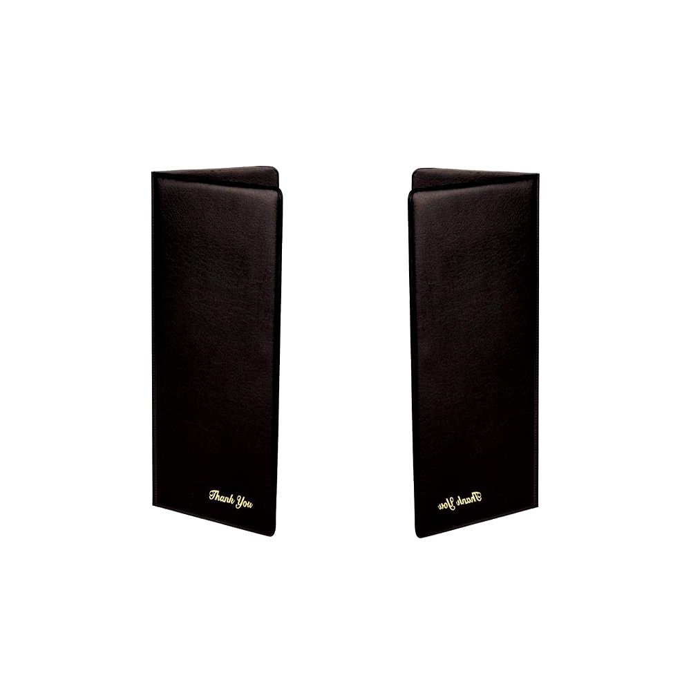 Check Presentation Cover, Black Color, Faux Leather, Polyvinyl Chloride (2 PC)