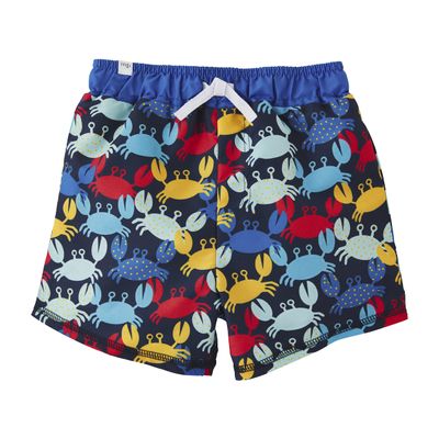 Mud Pie Boys Toddler Swim Trunks, Crab, Large