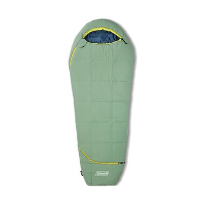 Coleman Big Bay 0/20/40F Cold-Weather Sleeping Bag, Adult Mummy Sleeping Bag with Headrest, Foot Ventilation, & Storage Sack, Big & Tall Options