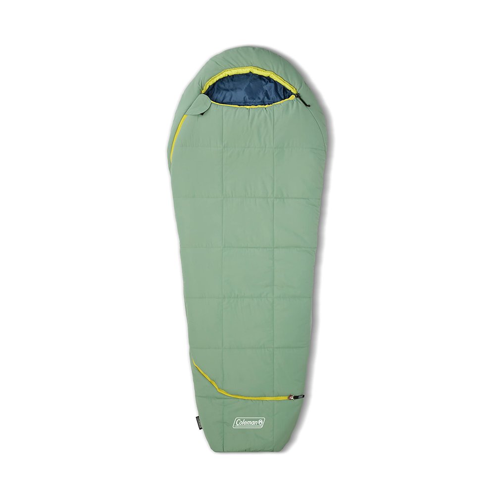 Coleman Big Bay 0/20/40F Cold-Weather Sleeping Bag, Adult Mummy Sleeping Bag with Headrest, Foot Ventilation, & Storage Sack, Big & Tall Options