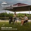 Coleman Oasis Instant Pop-Up Canopy Tent with Side Wall Attachment, Portable Shelter with Easy Setup & Takedown, Wheeled Carry Bag Included, 10x10/13x13ft Sizes view 4