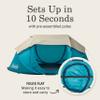 Coleman Pop-Up Instant Tent Sets Up in 10 Seconds, Portable & Lightweight 2/4 Person Weatherproof Camping Tent with Adjustable Rainfly view 2