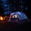 Coleman Skydome Camping Tent with LED Lights, Weatherproof 4/8 Person Family Tent Includes Pre-Attached Poles, Rainfly, Carry Bag, Ventilation and LED Lighting System, Sets Up in 5 Minutes view 2