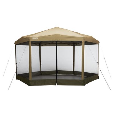 Coleman Back Home Screened Canopy Tent with Instant Setup, Outdoor Gazebo for Bug-Free Lounging, Fits Over Picnic Tables, Ideal for Parties, Events, Tailgates, Dining, & More
