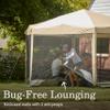 Coleman Back Home Screened Canopy Tent with Instant Setup, Outdoor Gazebo for Bug-Free Lounging, Fits Over Picnic Tables, Ideal for Parties, Events, Tailgates, Dining, & More view 3
