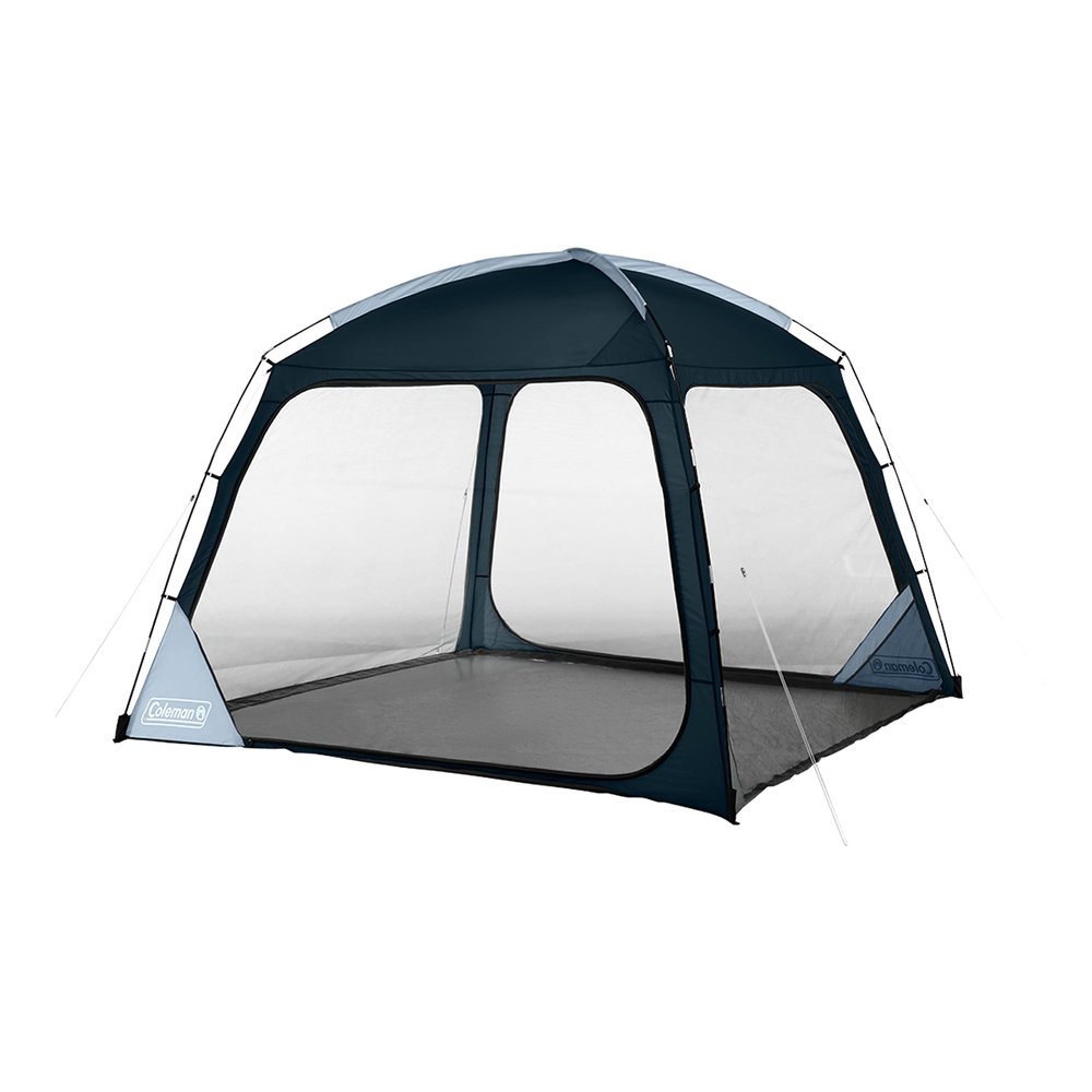 Coleman Skyshade Screen Dome Canopy Tent, 10 x 10 Shade Canopy, UPF 50+ Outdoor Canopy Tent for Camping, Tailgating, and Beach Shade, Blue Nights