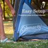 Coleman Skyshade Screen Dome Canopy Tent, 10 x 10 Shade Canopy, UPF 50+ Outdoor Canopy Tent for Camping, Tailgating, and Beach Shade, Blue Nights view 4