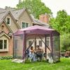 Coleman Back Home Screened Canopy Tent with Instant Setup, Outdoor Gazebo for Bug-Free Lounging, Fits Over Picnic Tables, Ideal for Parties, Events, Tailgates, Dining, & More view 2