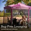Coleman Back Home Screened Canopy Tent with Instant Setup, Outdoor Gazebo for Bug-Free Lounging, Fits Over Picnic Tables, Ideal for Parties, Events, Tailgates, Dining, & More view 4