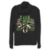 Star Wars Junior's Clone Wars Yoda Women's Long Sleeve Cowl Neck Pullover, Black, 3X-Large view 1